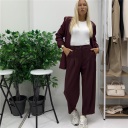 pantalone in tessuto modello balloon point